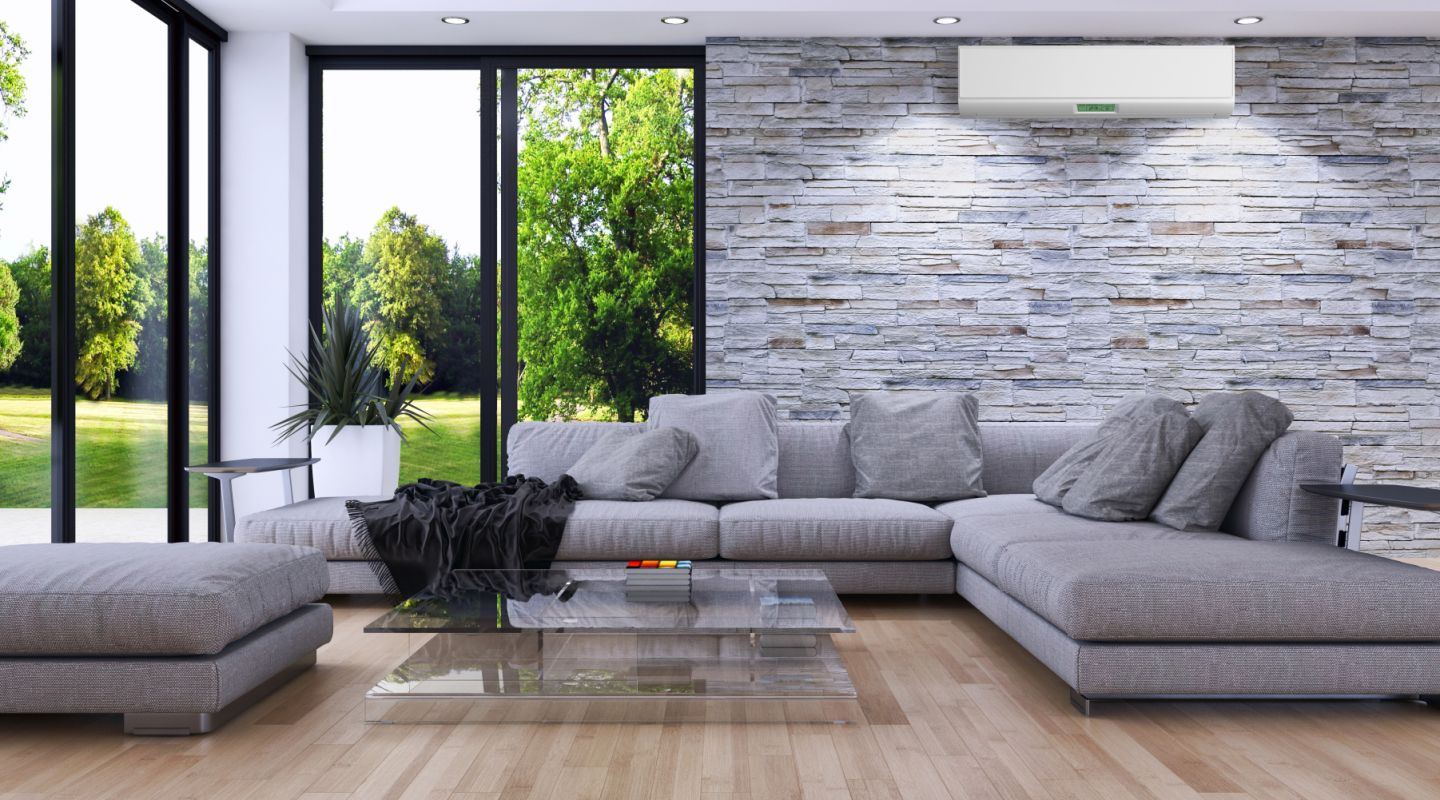 Moderne Innenausstattung mit Klimaanlage